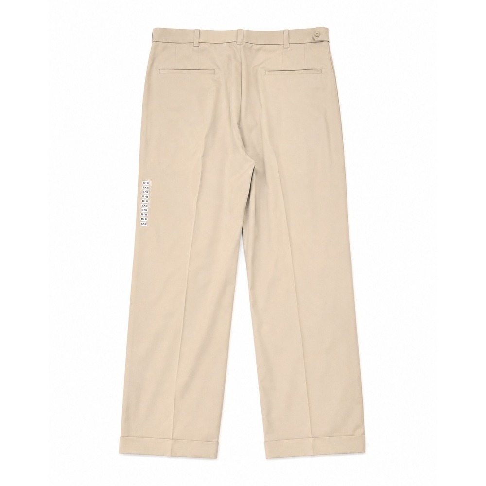 Perry Ellis Portfolio Mens 40x30 Pleated Cuffed Dress Khaki Pants Tan Beige NEW - Picture 2 of 12
